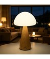 Wiederaufladbare LED-Tischleuchte - Holz, Touch-dimmbar, 3in1, IP20