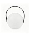 Wiederaufladbare RGB LED Tischleuchte Ø13cm - Weiß, inkl. Fernbedienung, IP54 Außen