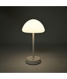 Wiederaufladbare LED-Tischleuchte Innen/Außen - Weiß, Touch-dimmbar, 3-in-1, IP20