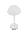 Wiederaufladbare LED-Tischleuchte Innen/Außen - Weiß, Touch-dimmbar, 3-in-1, IP20