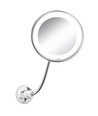 Make-up Spiegel mit LED-Licht - 3xAAA, stufenlos dimmbar, Saugnapf und Verlängerung