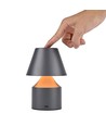 Wiederaufladbare LED-Tischleuchte - Grau, Touch-dimmbar, 3in1, IP20