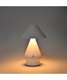 Wiederaufladbare LED-Tischleuchte - Weiß, Ø16cm, 21,5cm hoch, Touch-dimmbar, 3in1, IP20