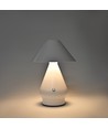 Wiederaufladbare LED-Tischleuchte - Weiß, Ø16cm, 21,5cm hoch, Touch-dimmbar, 3in1, IP20