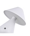 Wiederaufladbare LED-Tischleuchte - Weiß, Ø16cm, 21,5cm hoch, Touch-dimmbar, 3in1, IP20