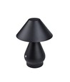 Wiederaufladbare LED Tischleuchte - Schwarz, Ø16cm, 21,5cm hoch, Touch dimmbar, 3in1, IP20