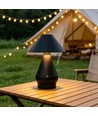 Wiederaufladbare LED Tischleuchte - Schwarz, Ø16cm, 21,5cm hoch, Touch dimmbar, 3in1, IP20