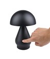 Wiederaufladbare LED-Tischleuchte - Schwarz, Ø15cm, 22cm hoch, Touch dimmbar, 3in1, IP20
