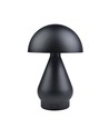 Wiederaufladbare LED-Tischleuchte - Schwarz, Ø15cm, 22cm hoch, Touch dimmbar, 3in1, IP20