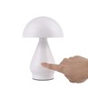 Wiederaufladbare LED Tischleuchte - Weiß, Ø15cm, 22cm hoch, Touch dimmbar, 3in1, IP20