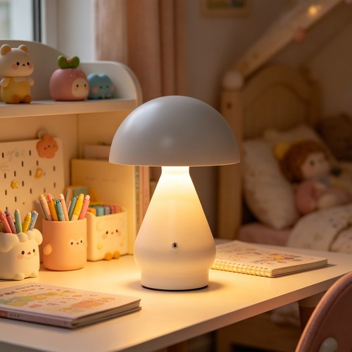 Wiederaufladbare LED Tischleuchte - Weiß, Ø15cm, 22cm hoch, Touch dimmbar, 3in1, IP20