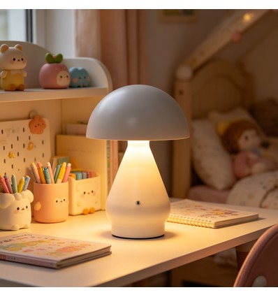 Wiederaufladbare LED-Tischlampe Innen/Außen - Schwarz, Touch-dimmbar, 3in1, IP54 für den Außenbereich