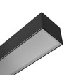 150cm Büroleuchte, Watt & CCT einstellbar - 3 Lichtfarben, 30W/40W/50W, 5 Jahre Garantie, schwarz