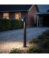 Schwarze Gartenlampe - 8W, 80 cm, IP65 Außenbereich, inkl. Leuchtmittel