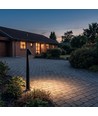 Schwarze Gartenlampe - 8W, 80 cm, IP65 Außenbereich, inkl. Leuchtmittel