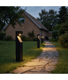 Schwarze Z Gartenlampe - 10W, 80 cm, IP65 Außen, inkl. Leuchtmittel