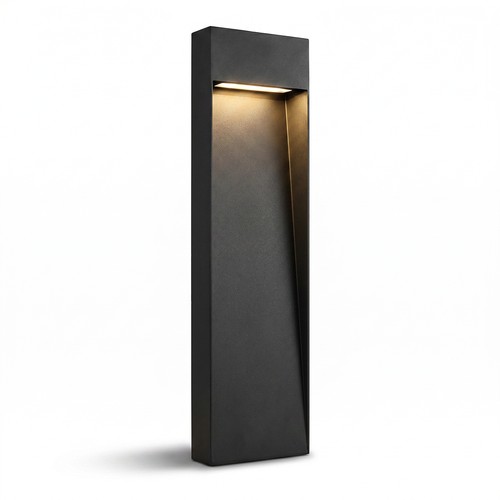 Schwarze Gartenlampe - 11W, 80 cm, IP65 Außenbereich, inkl. Leuchtmittel