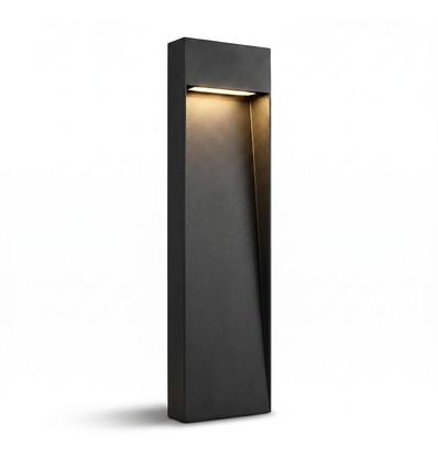 Schwarze Gartenlampe - 11W, 80 cm, IP65 Außenbereich, inkl. Leuchtmittel