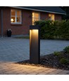 Schwarze Gartenlampe - 11W, 80 cm, IP65 Außenbereich, inkl. Leuchtmittel