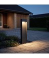 Schwarze Gartenlampe - 11W, 80 cm, IP65 Außenbereich, inkl. Leuchtmittel