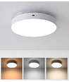 Wiederaufladbare LED Deckenleuchte mit Sensor - Mikrowellensensor, Ø20cm, 6W, CCT, Weiß
