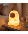 MOCHI Wasserschwein Nachtlicht aus weichem Silikon - aufladbar, Farbwechsel + Warmweiß