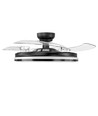 60W LED Deckenleuchte mit Ventilator - CCT, Schwarz, inkl. Fernbedienung