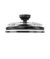 60W LED Deckenleuchte mit Ventilator - CCT, Schwarz, inkl. Fernbedienung
