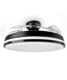 60W LED Deckenleuchte mit Ventilator - CCT, Schwarz, inkl. Fernbedienung