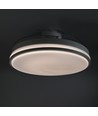 60W LED Deckenleuchte mit Ventilator - CCT, Schwarz, inkl. Fernbedienung