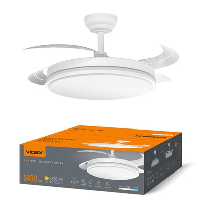 60W LED Deckenleuchte mit Ventilator - CCT, Weiß, inkl. Fernbedienung