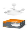 60W LED Deckenleuchte mit Ventilator - CCT, Weiß, inkl. Fernbedienung