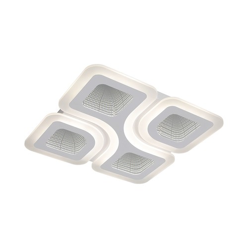 70W LED Deckenleuchte dimmbar - CCT 3-in-1, Weiß, inkl. Fernbedienung, dekorative Deckenlampe