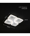 70W LED Deckenleuchte dimmbar - CCT 3-in-1, Weiß, inkl. Fernbedienung, dekorative Deckenlampe