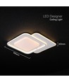 V-Tac 60W LED Deckenleuchte - CCT 3-in-1, dimmbar, weiß, inkl. Fernbedienung