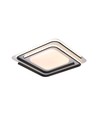 60W LED Design Deckenleuchte - CCT 3-in-1, dimmbar mit Fernbedienung, weiß/schwarzer Rand