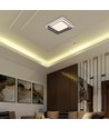 60W LED Design Deckenleuchte - CCT 3-in-1, dimmbar mit Fernbedienung, weiß/schwarzer Rand