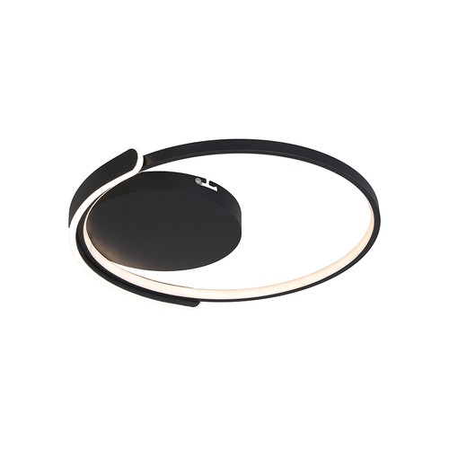 V-Tac 70W LED Deckenleuchte dimmbar - CCT 3-in-1, schwarz, inkl. Fernbedienung, Ø50cm