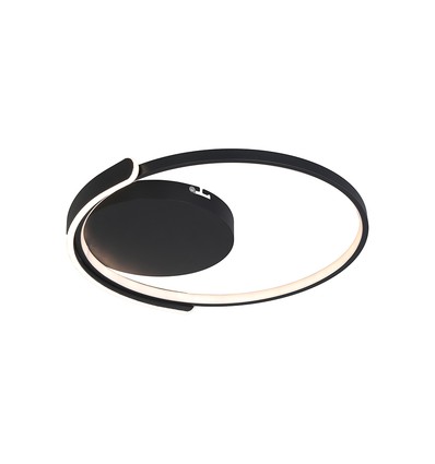 V-Tac 70W LED Deckenleuchte dimmbar - CCT 3-in-1, schwarz, inkl. Fernbedienung, Ø50cm