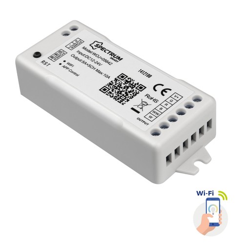 Spectrum RGBW + CCT Wi-Fi Controller - 12V (120W), 24V (240W), Tuya Smart/Smart Life
