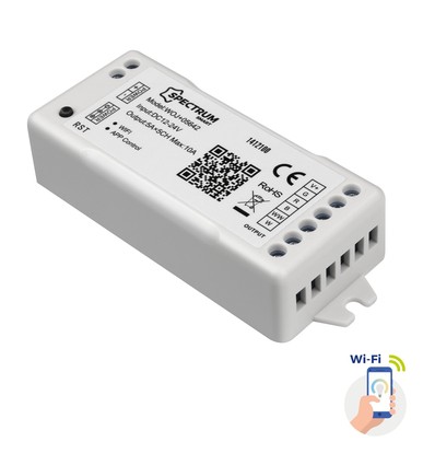 Spectrum RGBW + CCT Wi-Fi Controller - 12V (120W), 24V (240W), Tuya Smart/Smart Life