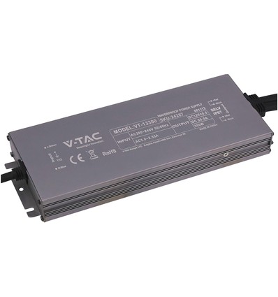 300W / 24V DC Netzteil für LED-Streifen - 12,5A, IP67 wasserdicht