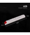 300W / 24V DC Netzteil für LED-Streifen - 12,5A, IP44, Kunststoffgehäuse