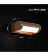 V-Tac 10W LED verstellbare Wandleuchte - IP65, Corten, Cree Chip, 3000K, 6 Jahre Garantie