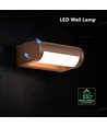 V-Tac 10W LED verstellbare Wandleuchte - IP65, Corten, Cree Chip, 3000K, 6 Jahre Garantie