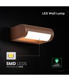 V-Tac 10W LED verstellbare Wandleuchte - IP65, Corten, Cree Chip, 3000K, 6 Jahre Garantie