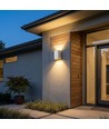 10W LED Wandleuchte - 3-in-1 CCT, IP65, weiß, Up/Down Light