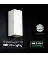10W LED Wandleuchte - 3-in-1 CCT, IP65, weiß, Up/Down Light