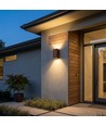 10W LED Wandleuchte - 3-in-1 CCT, Cortenstahl, IP65, Up/Down Light