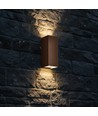 10W LED Wandleuchte - 3-in-1 CCT, Cortenstahl, IP65, Up/Down Light